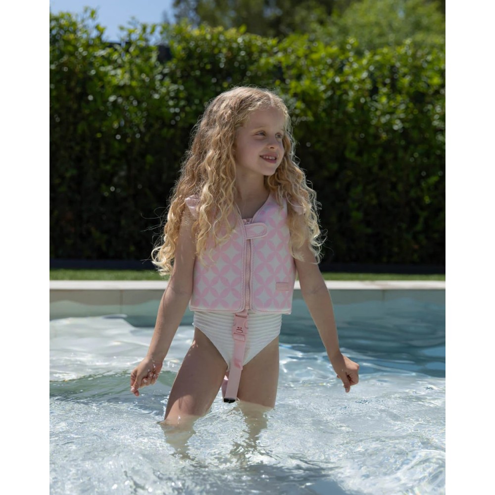 CHALECO DE FLOTACION 3-6 AÑOS ROSA 2