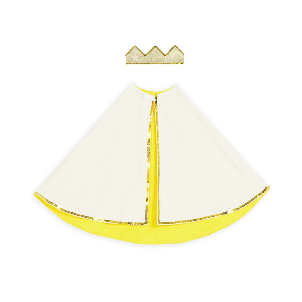 SET CAPA-CORONA-BEBE DORADO 2 AÑOS 2