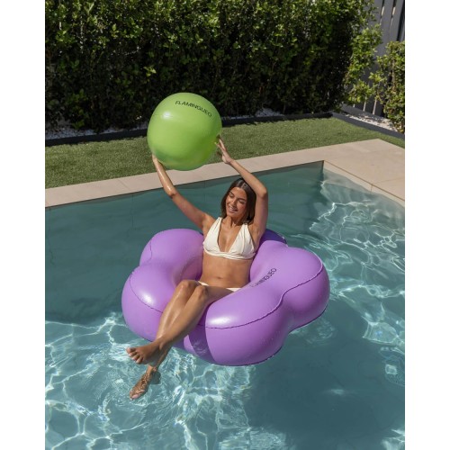 FLOTADOR DONUT FLOR+PELOTA VERDE