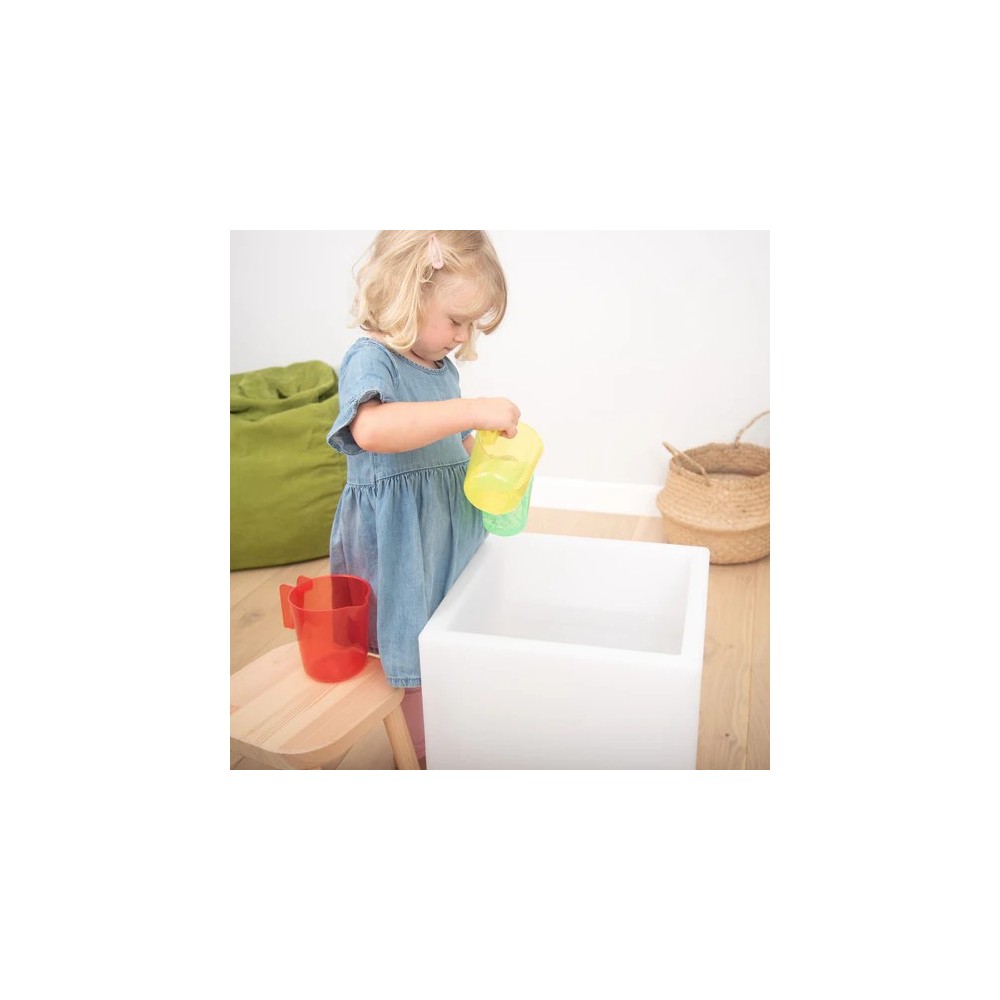 Jarras anidadas de color translúcido - Paquete de 3