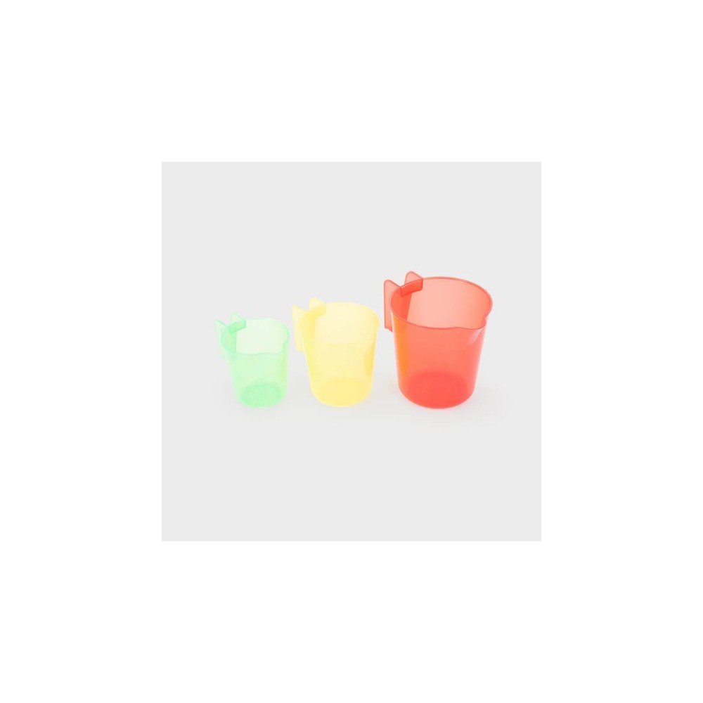 Jarras anidadas de color translúcido - Paquete de 3