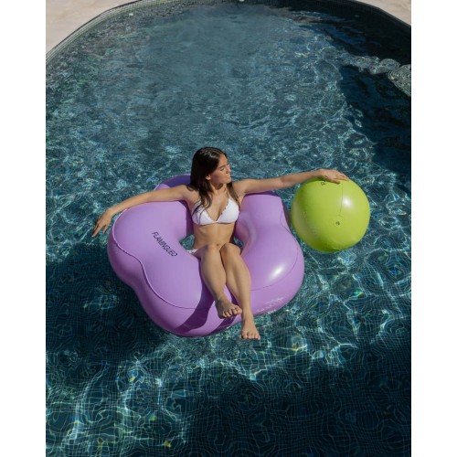 FLOTADOR DONUT FLOR+PELOTA VERDE