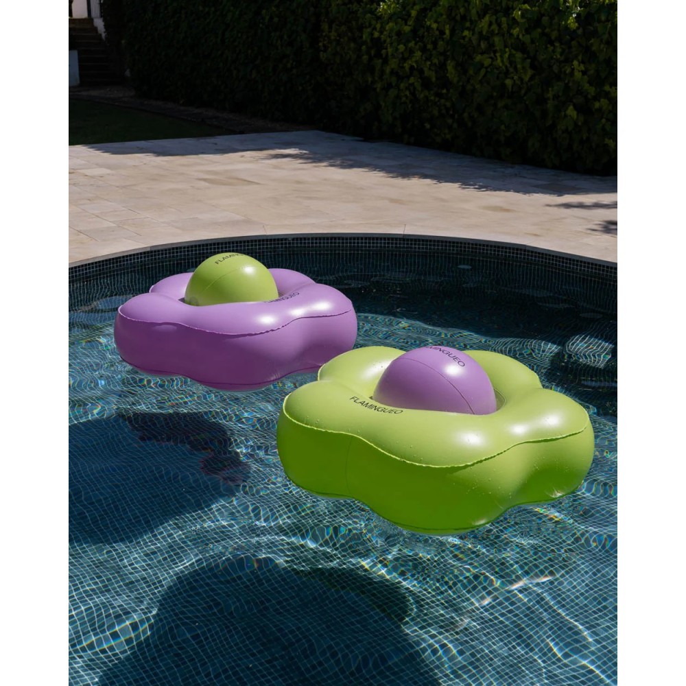 FLOTADOR DONUT FLOR+PELOTA VERD CL