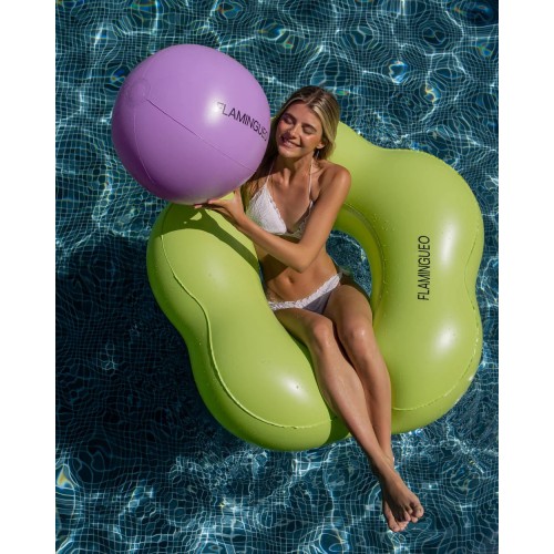 FLOTADOR DONUT FLOR+PELOTA VERD CL