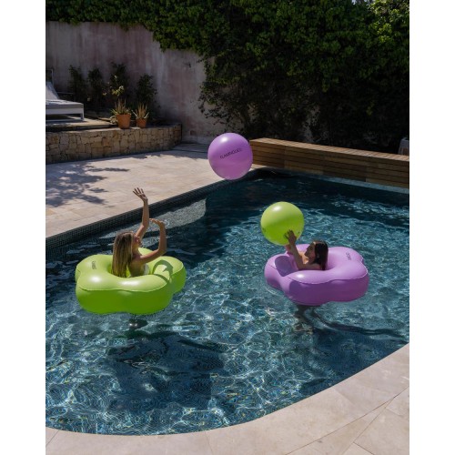 FLOTADOR DONUT FLOR+PELOTA VERD CL