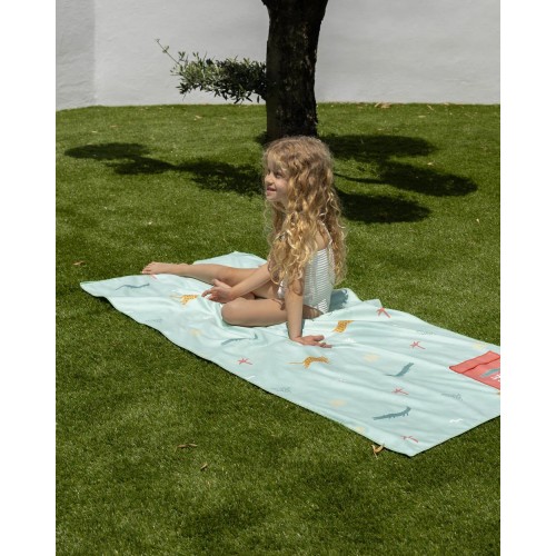 TOALLA NIÑOS 75X150 JUNGLE VERDE