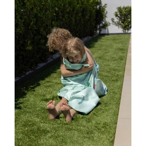 TOALLA NIÑOS 75X150 JUNGLE VERDE