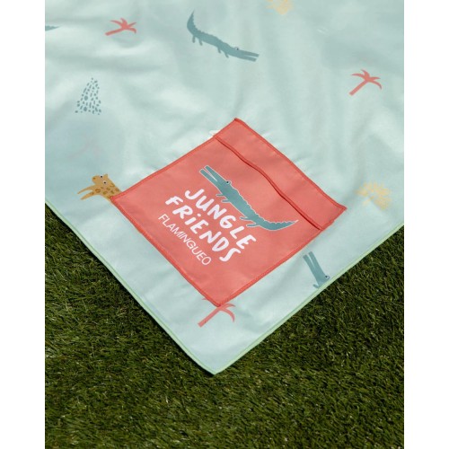 TOALLA NIÑOS 75X150 JUNGLE VERDE