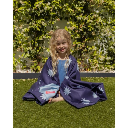 TOALLA NIÑO 75X150 CARINA MARINO