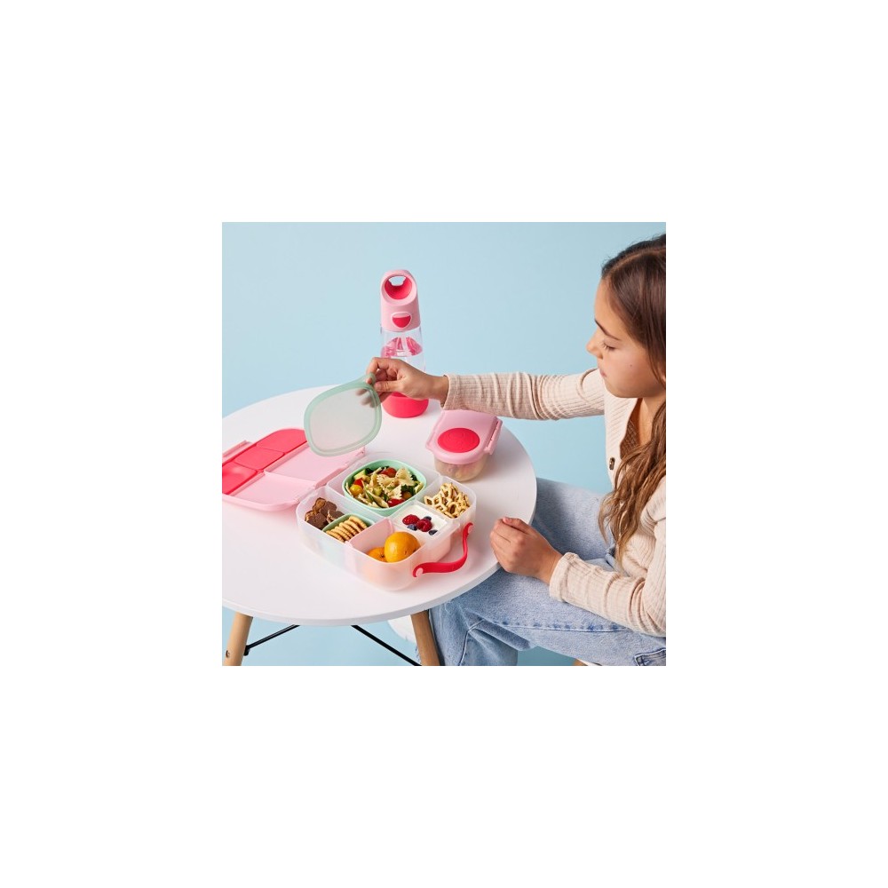 CAJA ALMUERZO CON GEL FLAMINGO FIZZ