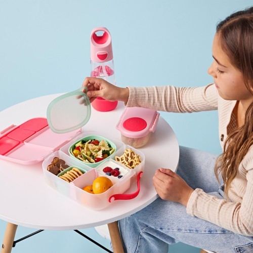 CAJA ALMUERZO CON GEL FLAMINGO FIZZ