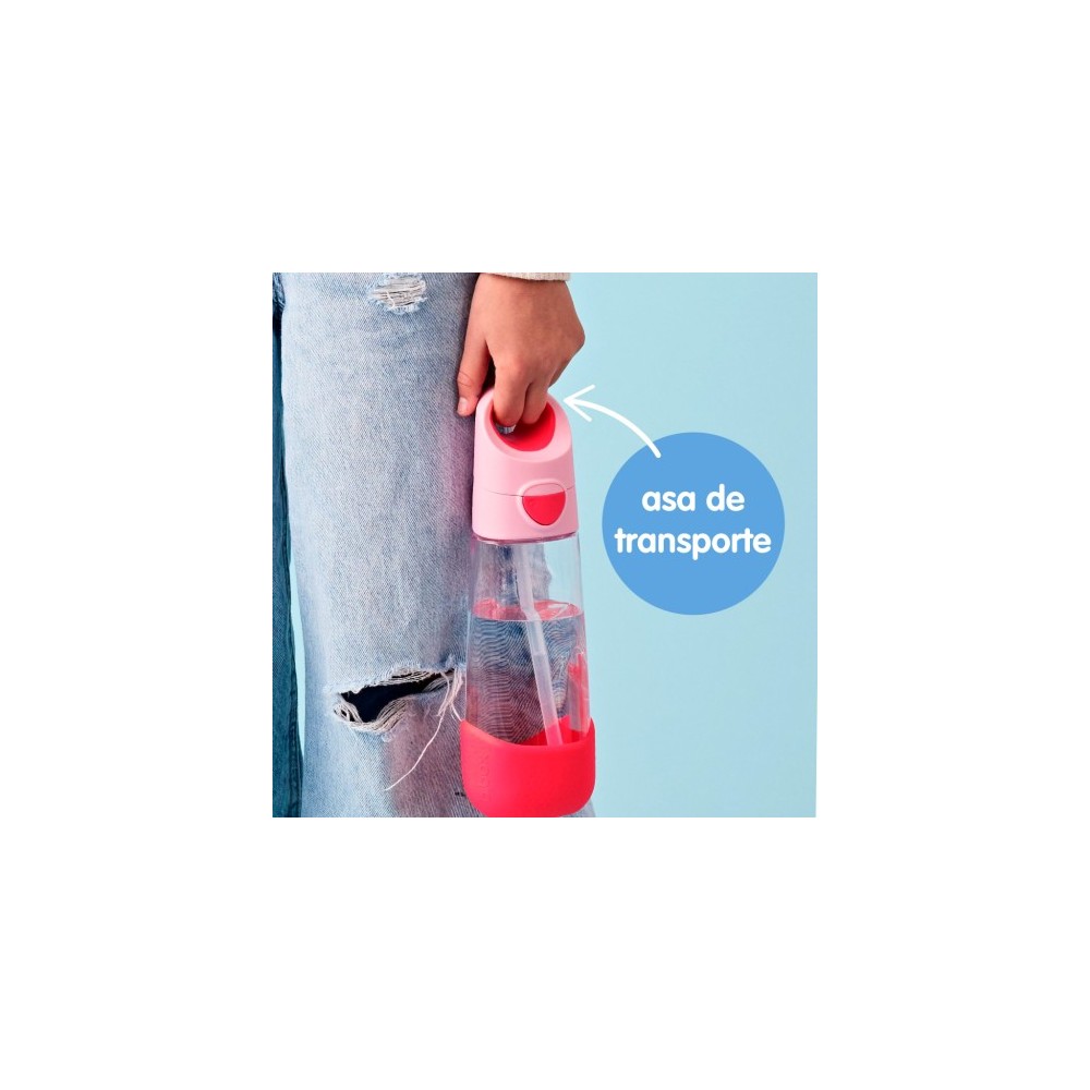 BOTELLA TRITAN PAJITA 600 LILAC POP