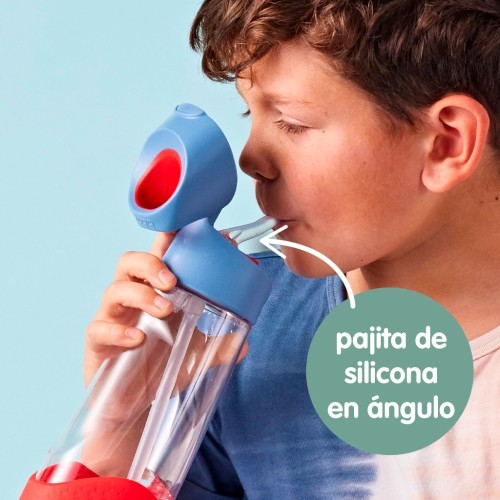 BOTELLA TRITAN PAJITA 600 LILAC POP