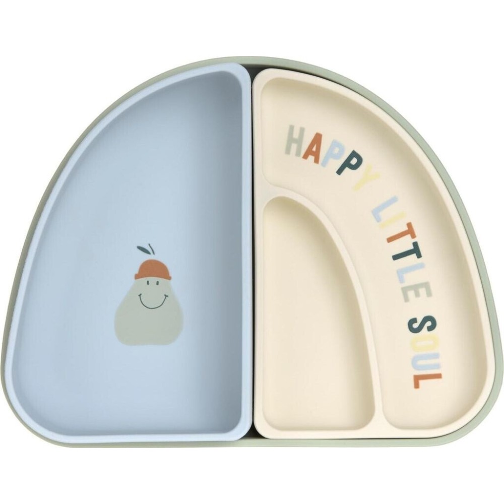 PLATO SILICONA SET 3 HAPPY FRUIT LEMON