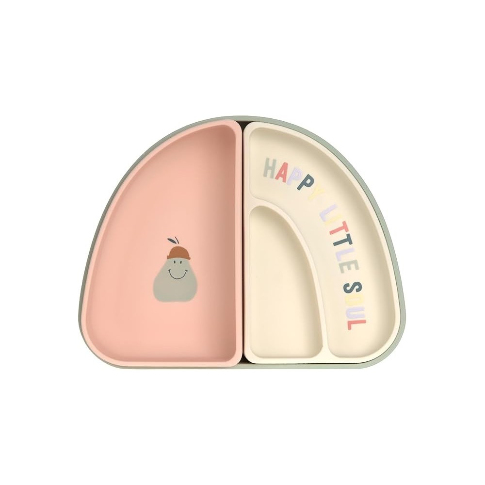 PLATO SILICONA SET 3 HAPPY FRUIT CHERRY