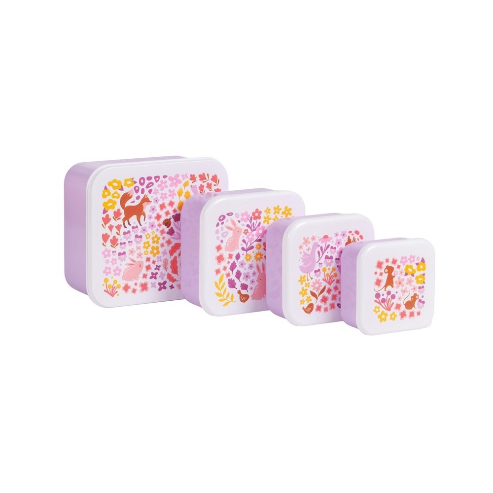 SET 4 CAJAS SNACK FLORES 2