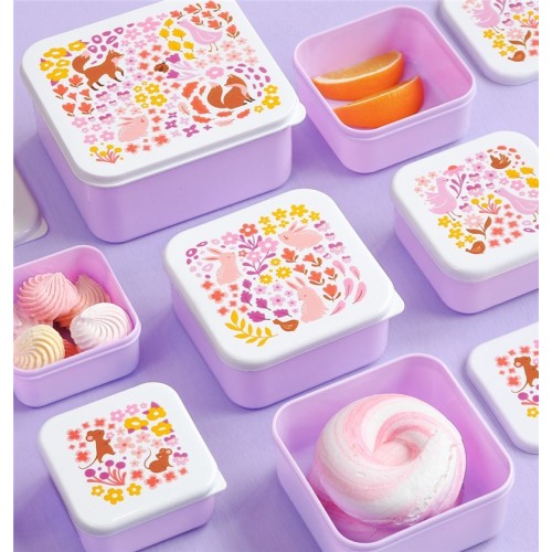 SET 4 CAJAS SNACK FLORES