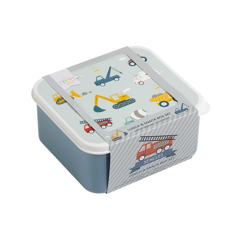 SET 4 CAJAS SNACK VEHICULOS