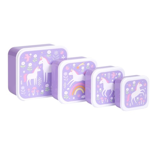 SET 4 CAJAS SNACK UNICORNIOS