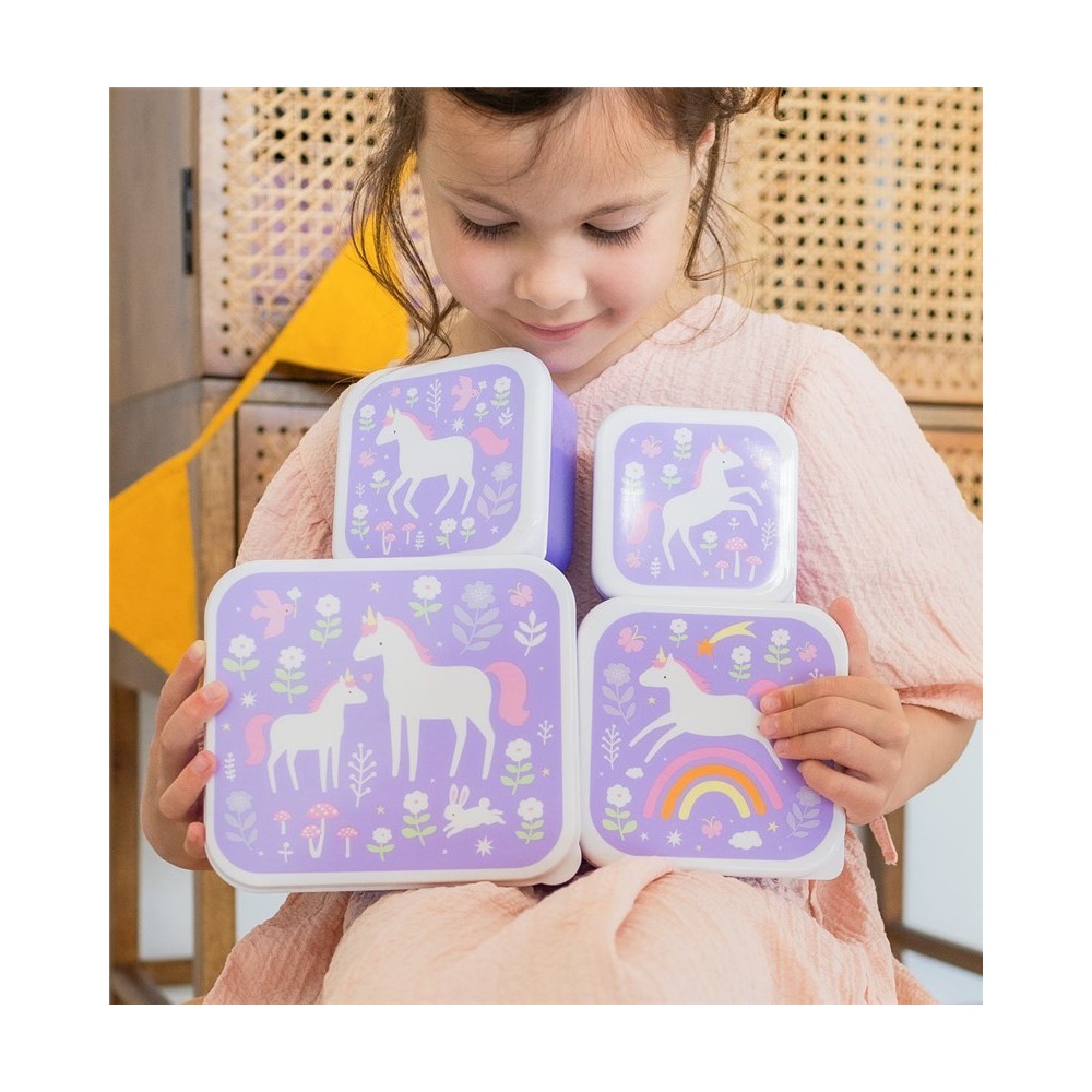 SET 4 CAJAS SNACK UNICORNIOS