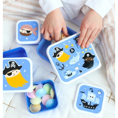 SET 4 CAJAS SNACK PIRATAS