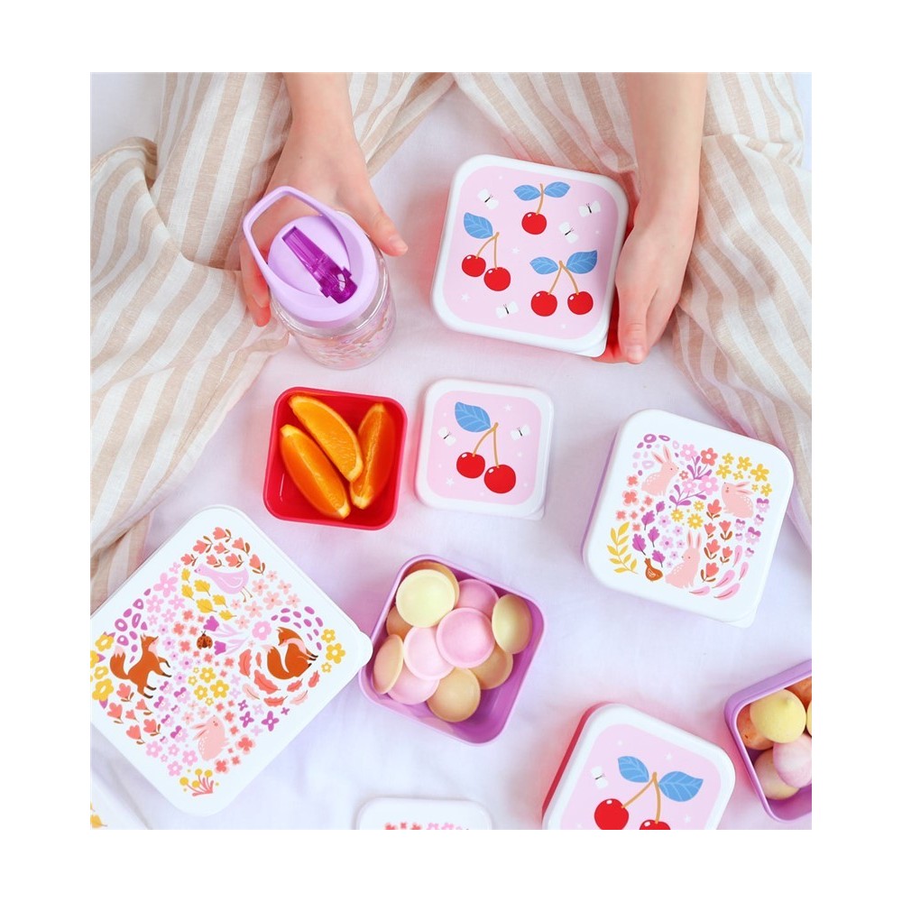 SET 4 CAJAS SNACK CEREZA