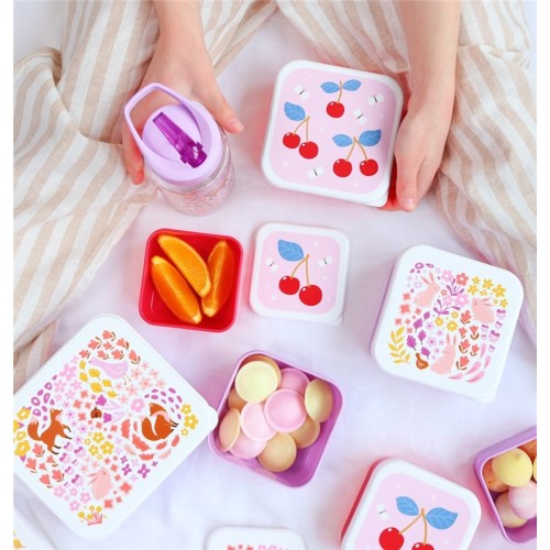 SET 4 CAJAS SNACK CEREZA