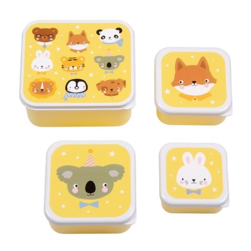 SET 4 CAJAS SNACK ANIMALES