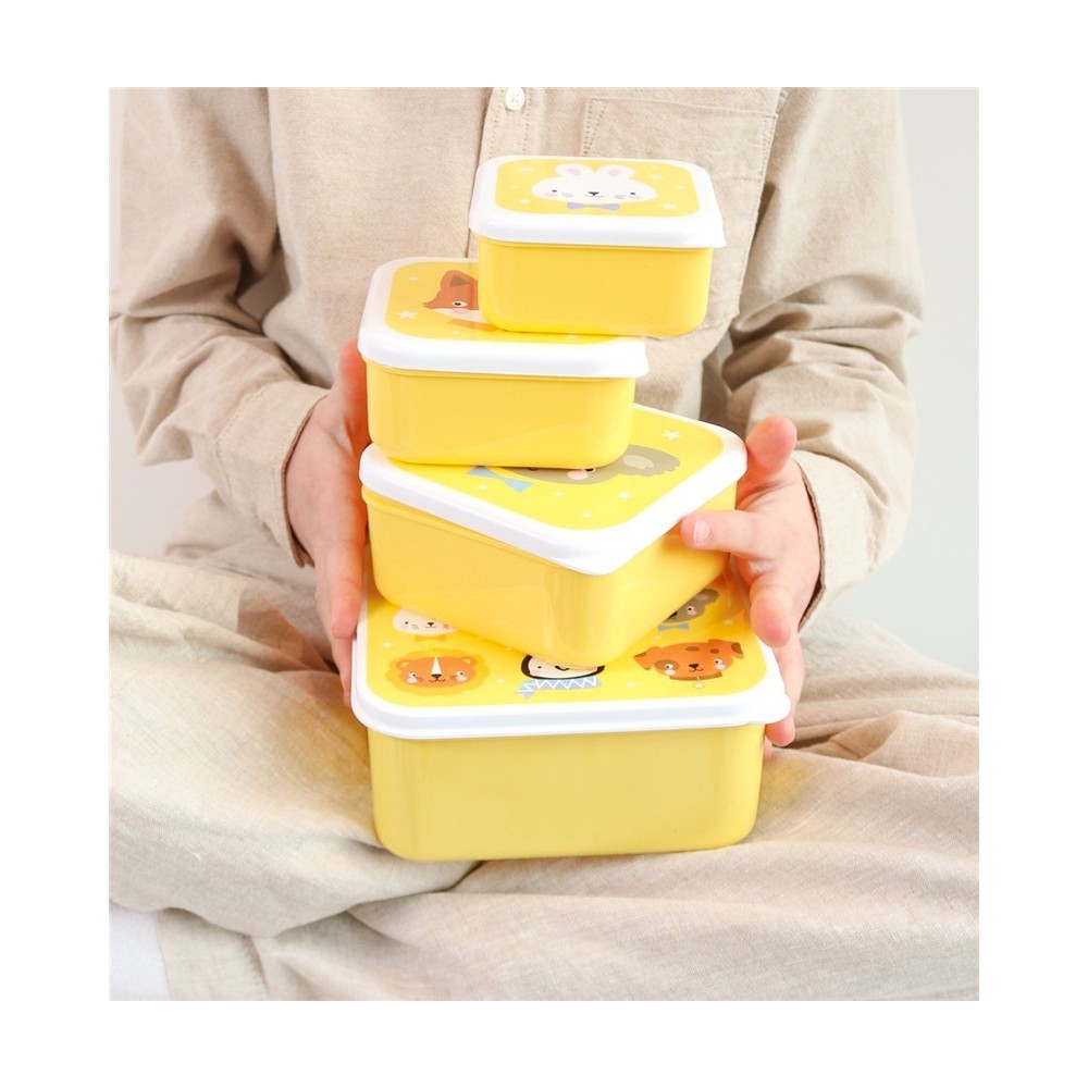 SET 4 CAJAS SNACK ANIMALES