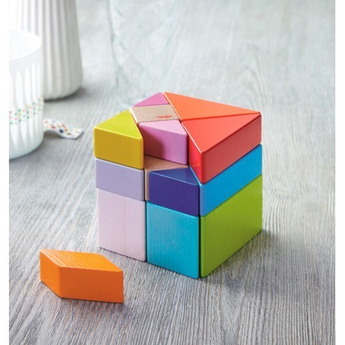JUEGO COMPOSICION 3D CUBO TANGRAM