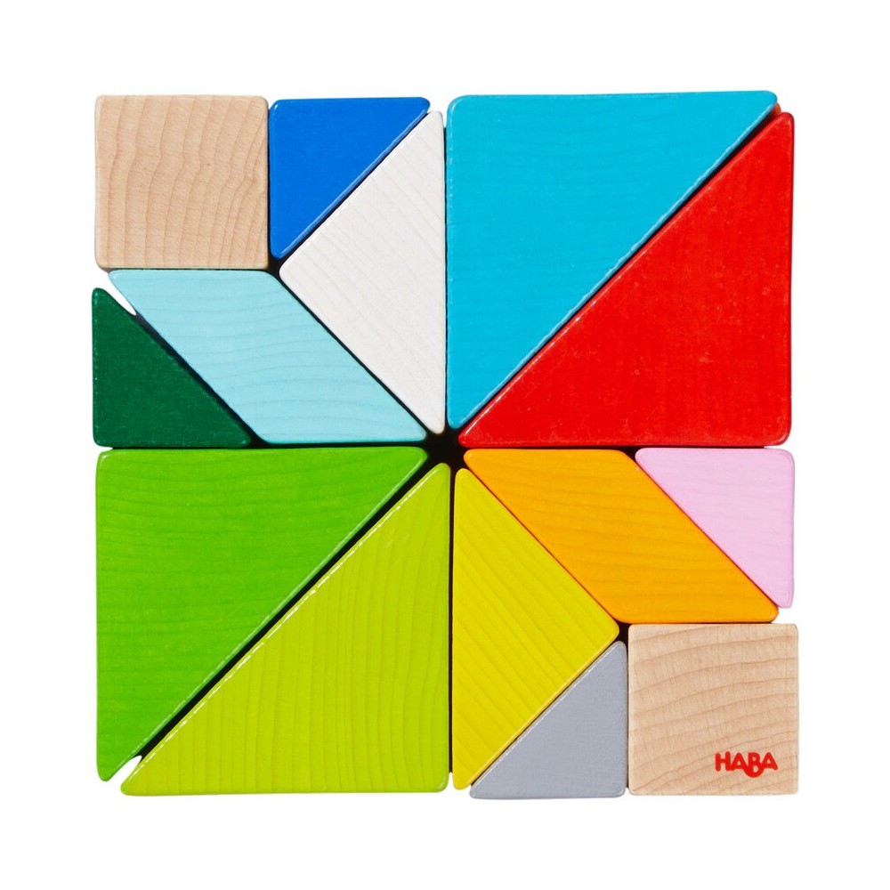 JUEGO COMPOSICION 3D CUBO TANGRAM