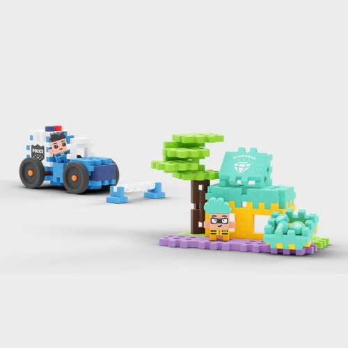 MINI WAFLE CITY POLICE CAR