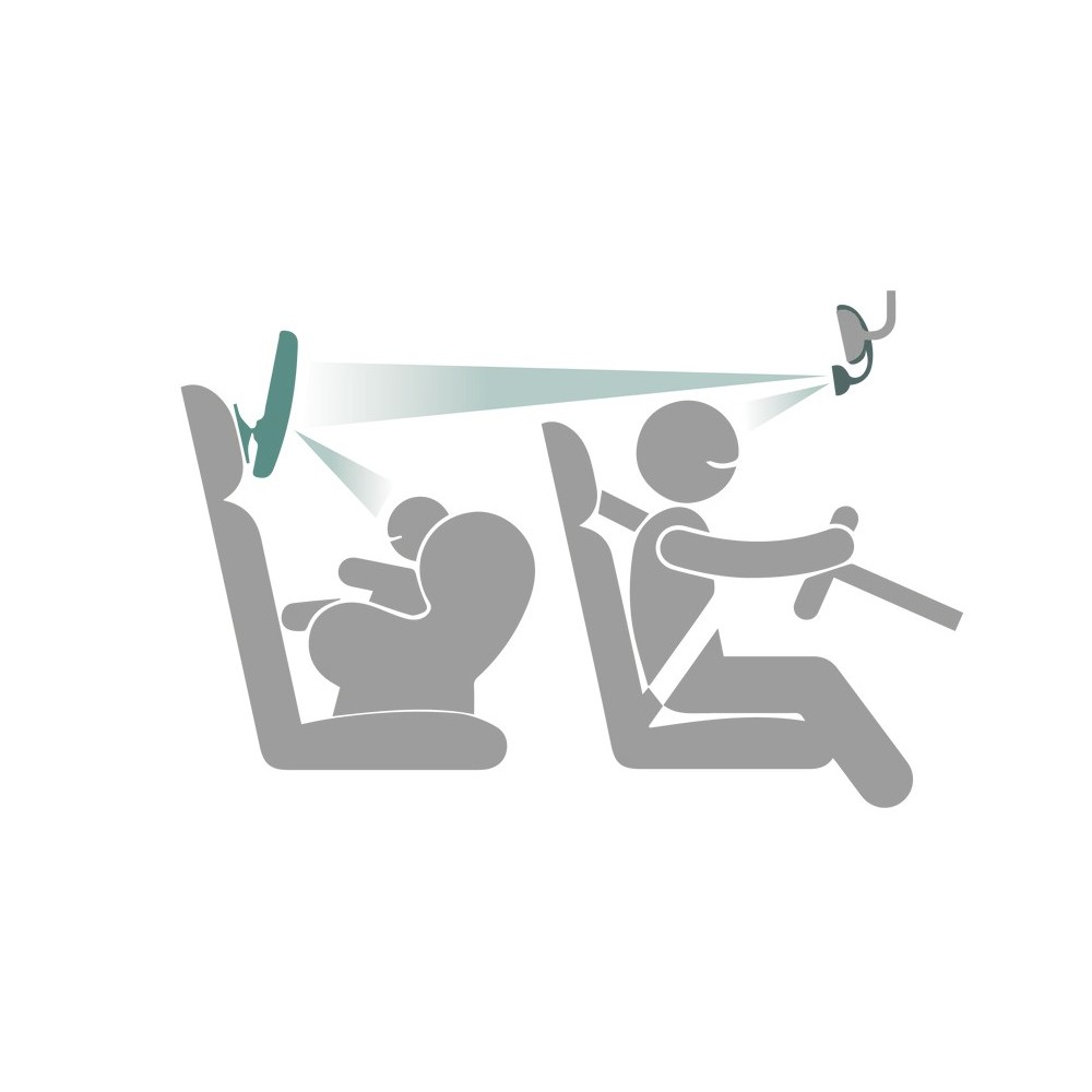 ESPEJO DELANTERO CLIP BLACK