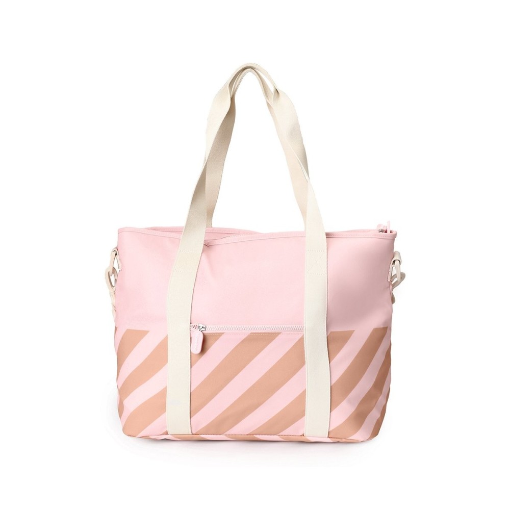 BOLSO NEVERA STRIPES ROSADO