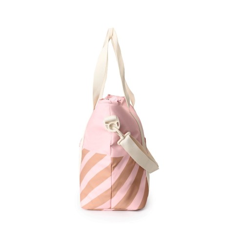 BOLSO NEVERA STRIPES ROSADO