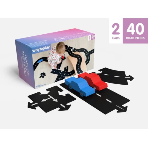 KING OF THE ROAD CAR EDITION 40 PIEZAS + 2 COCHES