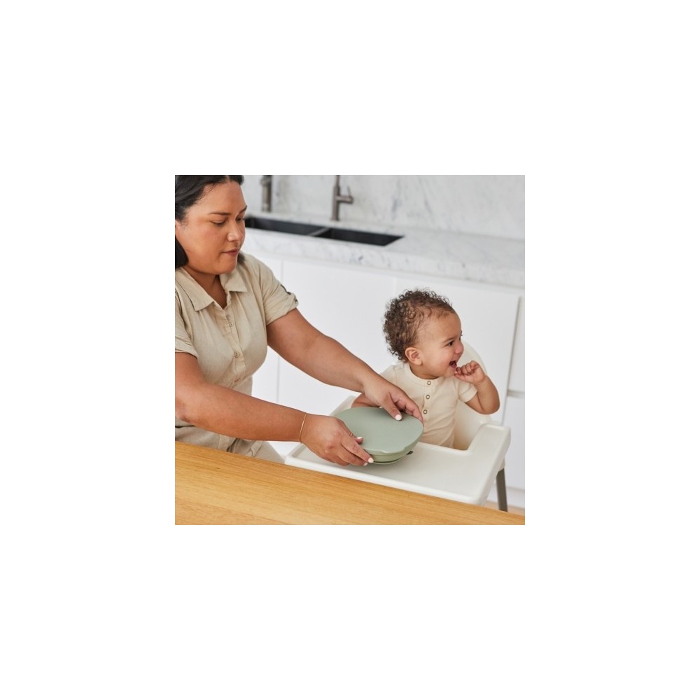 PLATO SILICONA TAPA SAGE