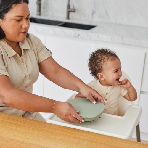 PLATO SILICONA TAPA SAGE