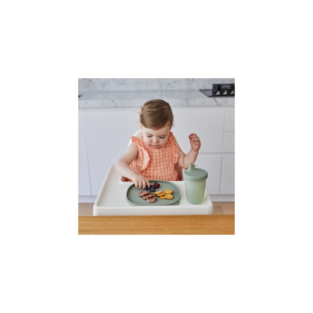 PLATO SILICONA TAPA SAGE