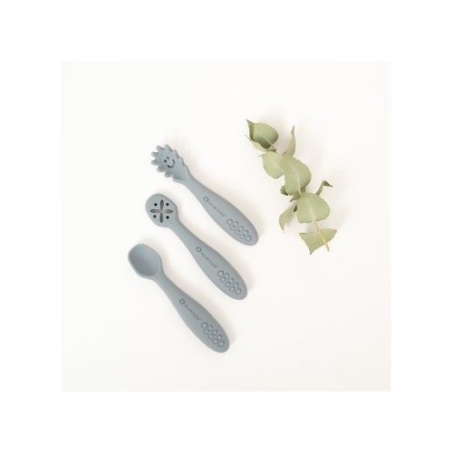 SET DE CUBIERTOS APRENDIZAJE GRIS