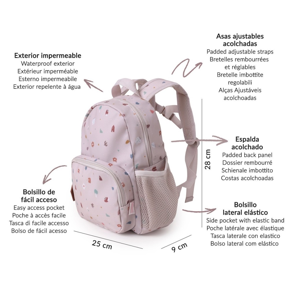 MOCHILA INFANTIL ESCOLAR GEOMETRIC NATURE