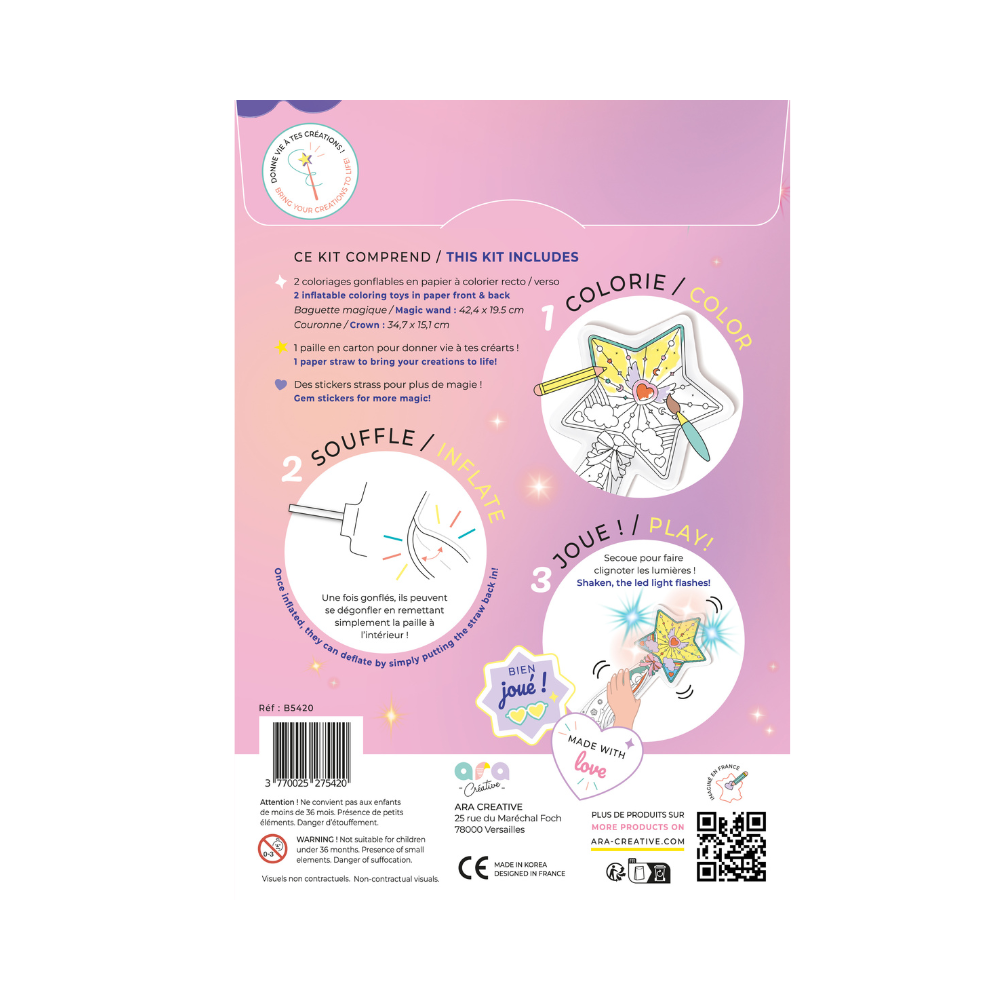 2DIS INFLABLE CORONA Y VARITA