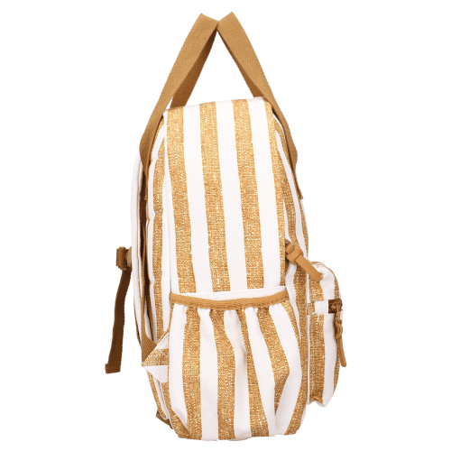 MOCHILA KIDZROOM RAYAS MARRON