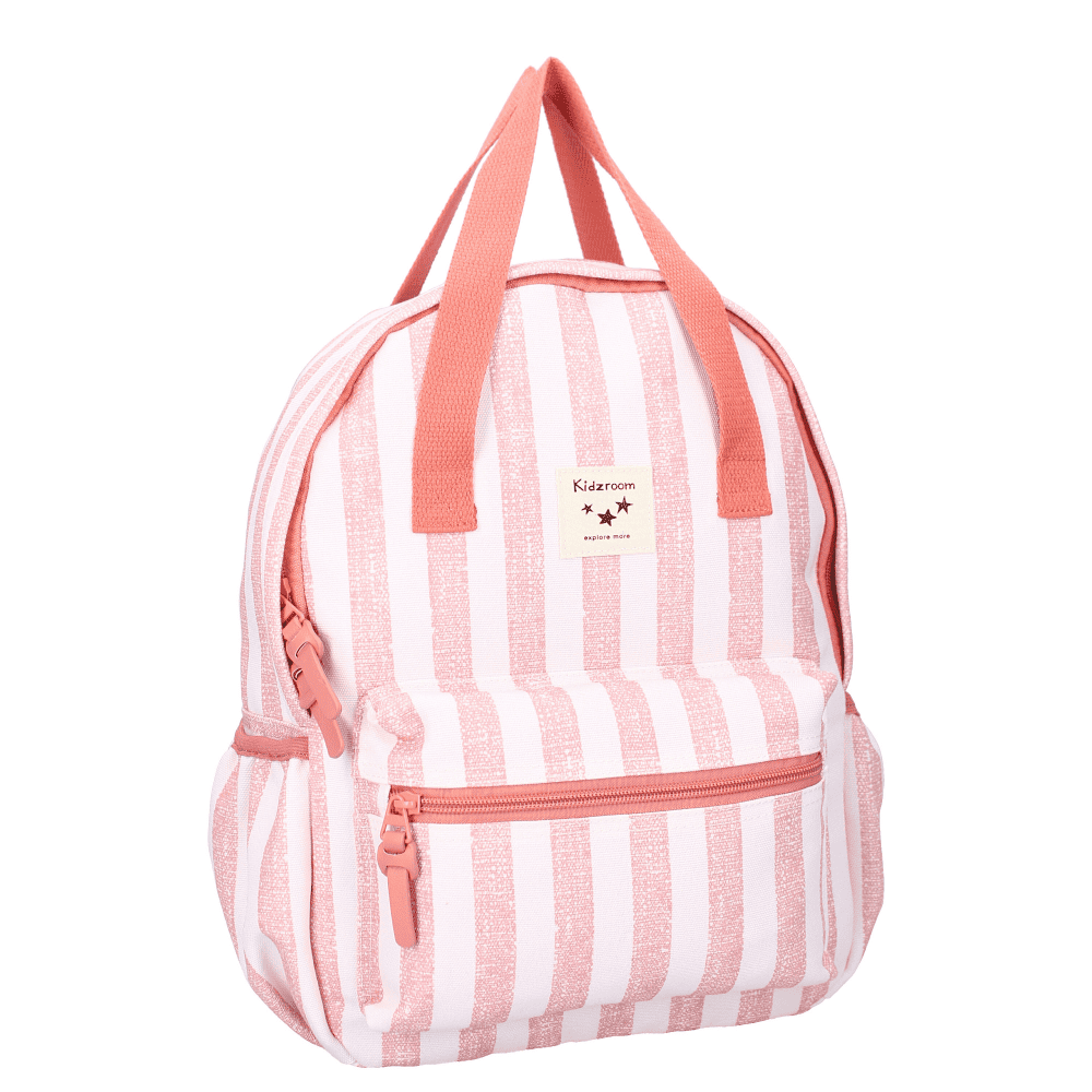 MOCHILA KIDZROOM LILLE RAYAS ROSA