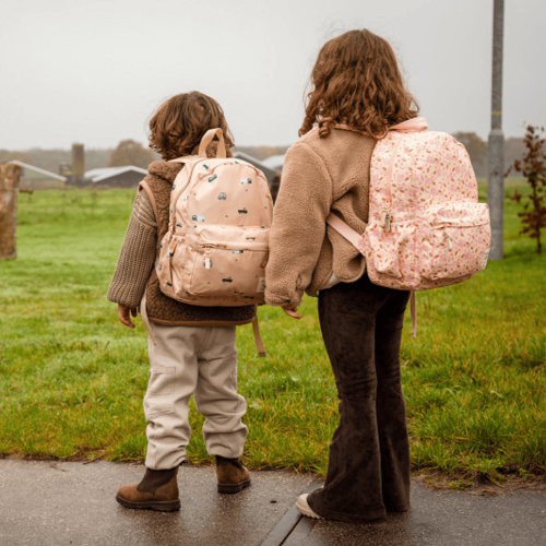MOCHILA KIDZROOM GRIS CLARO
