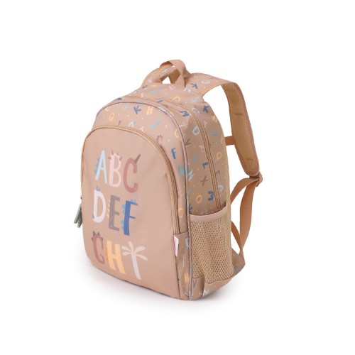MOCHILA MEDIANA ESCOLAR FUNNY LETTERS