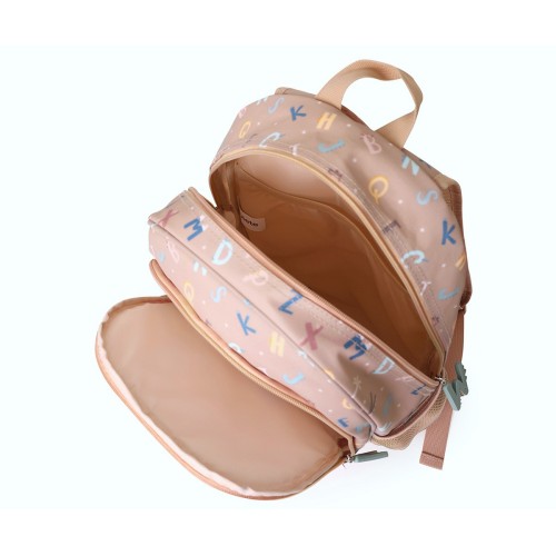 MOCHILA MEDIANA ESCOLAR FUNNY LETTERS