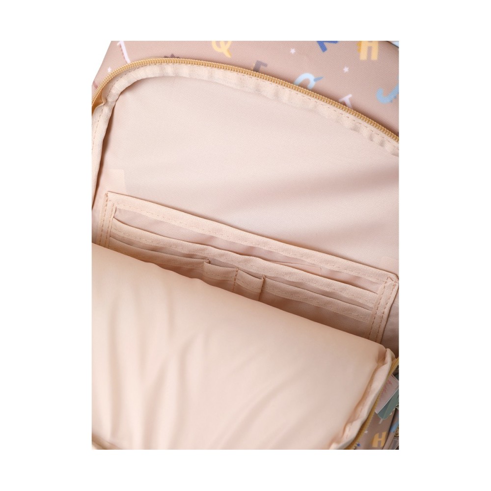 MOCHILA MEDIANA ESCOLAR FUNNY LETTERS