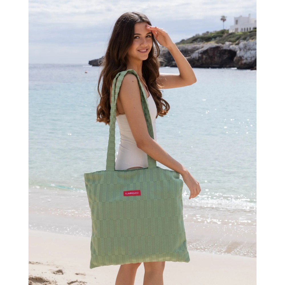 BOLSA DE PLAYA DEMI VERDE