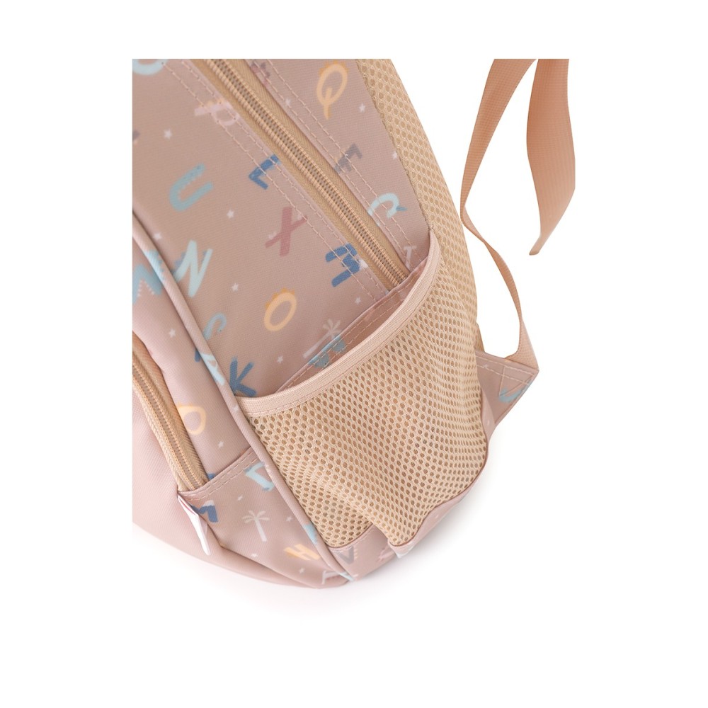 MOCHILA MEDIANA ESCOLAR FUNNY LETTERS